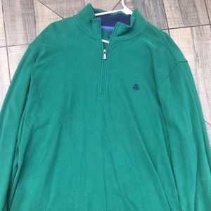 Brooks brothers 3/4 zip pullover Green